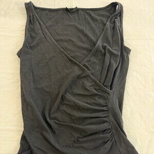 Express brand black sleeveless "V" neck top